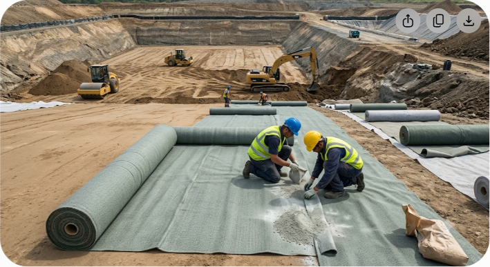 Bentonite Clay Landfill Liners & Groundwater Sealing