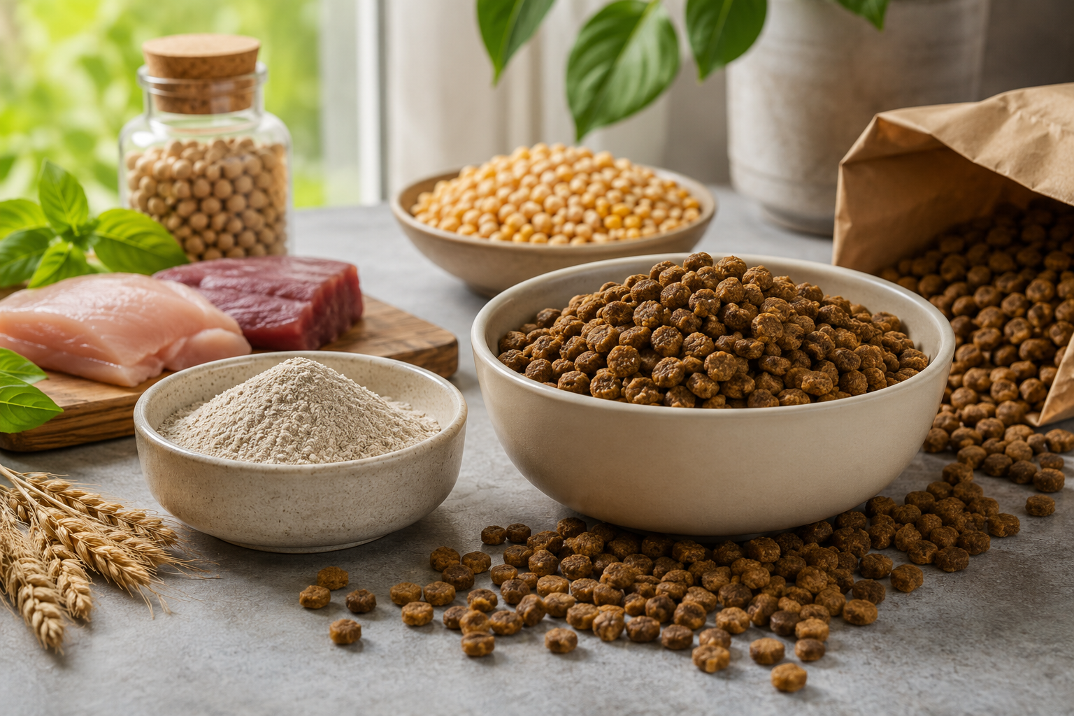 Bentonite Clumping Binder: Extend Dry Pet Food Shelf Life