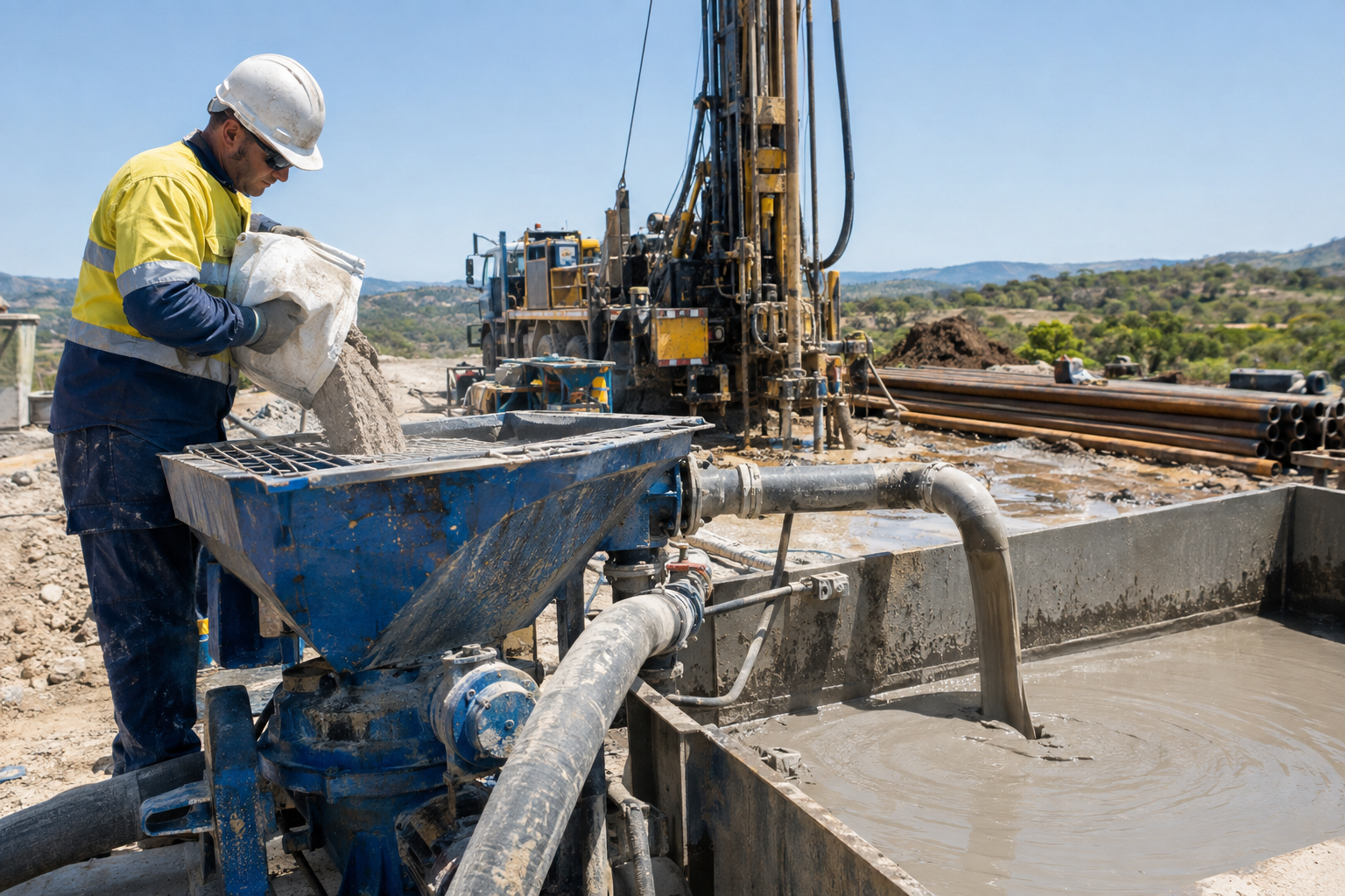 Bentonite for Water Well Drilling: Benefits, Uses & Mixing