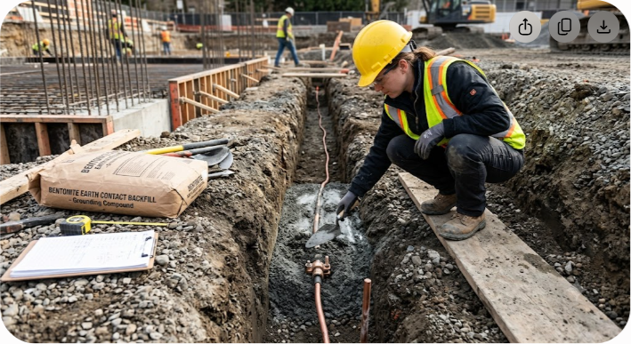 Bentonite Earth Contact Backfill: Lowering Ground Resistance