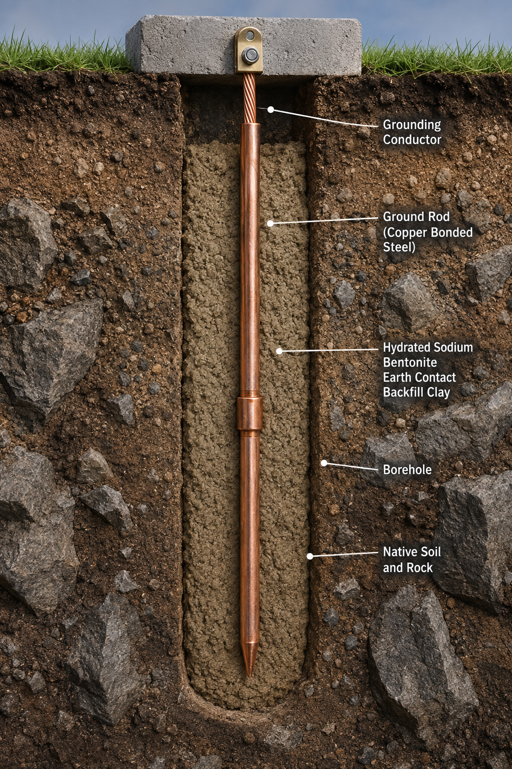 Bentonite Earth Contact Backfill: Lowering Ground Resistance