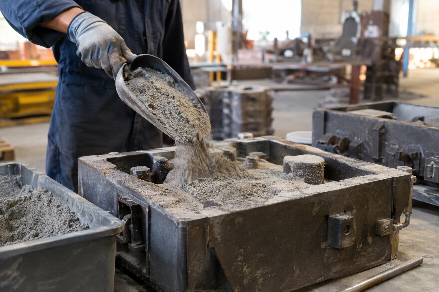 Bentonite for Mold Release in Industrial Casting