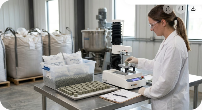Bentonite Pellet Quality for Export: Strength & Control