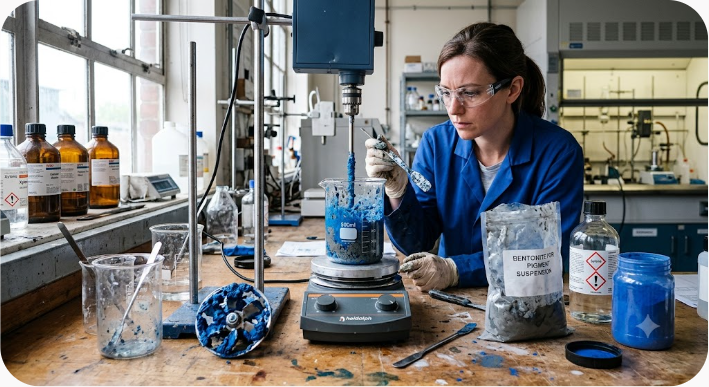 Bentonite for Pigment Suspension in Industrial Coatings