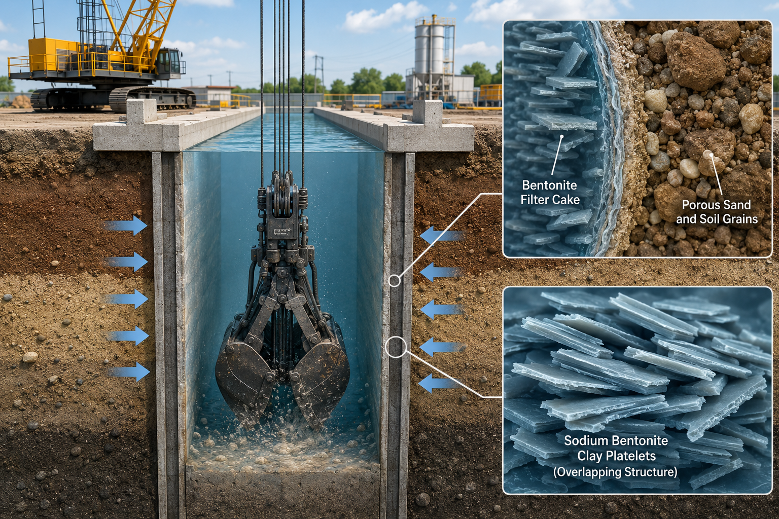 Bentonite Slurry for Diaphragm Walls: Excavation Guide