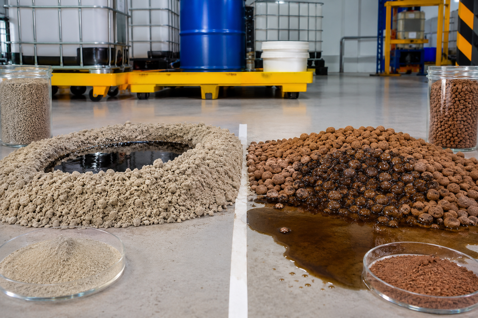 Bentonite vs Clay Absorbents for Oil Spill Control
