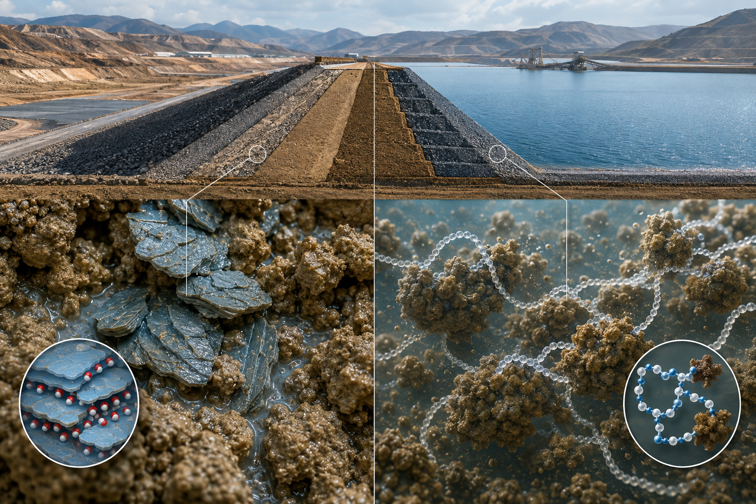 Bentonite vs Polyacrylamide for Tailings Dam Sealing