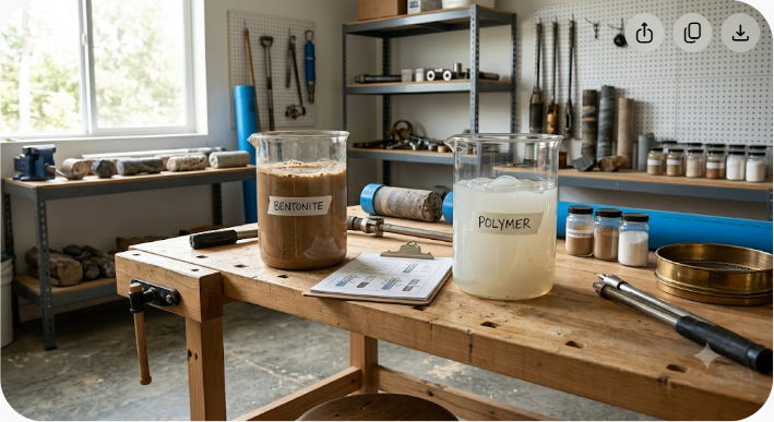 Bentonite vs Polymer Mud for Water Well Drilling