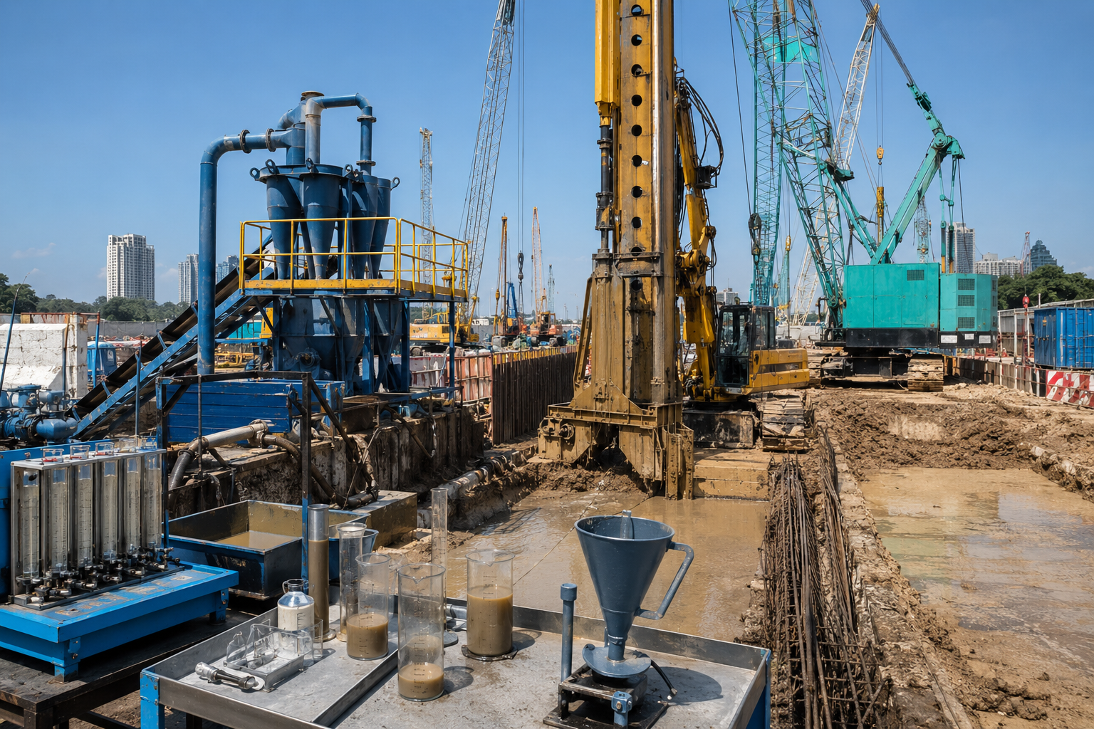 Bentonite vs Polymer Slurries for Diaphragm Walls