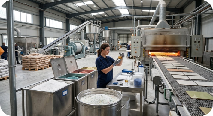 The Role of Premium Ceramic Frits and Glazes in High-Durability Tile Manufacturing