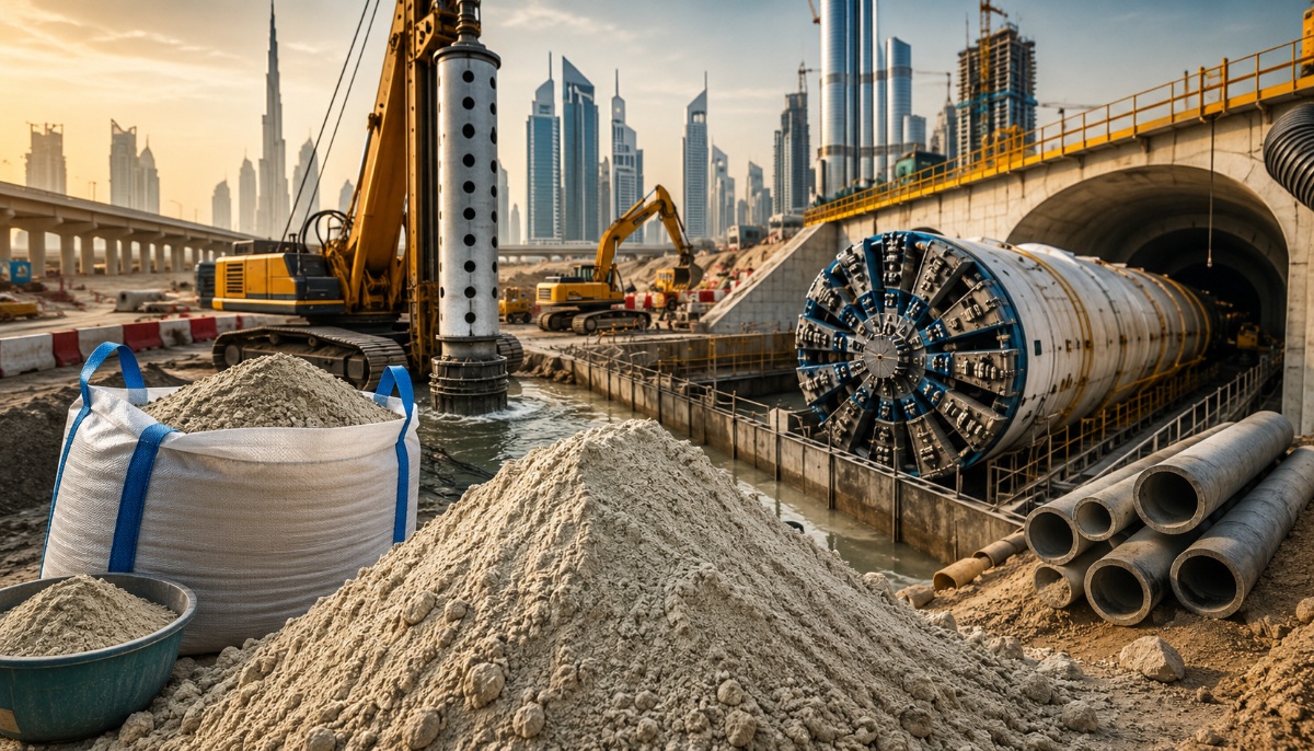  Sodium Bentonite Supply for UAE Construction & Tunneling Projects