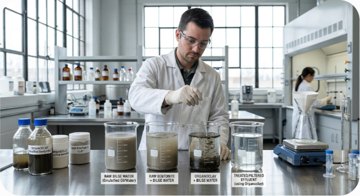 Organoclay vs Raw Bentonite for Industrial Spill Remediation