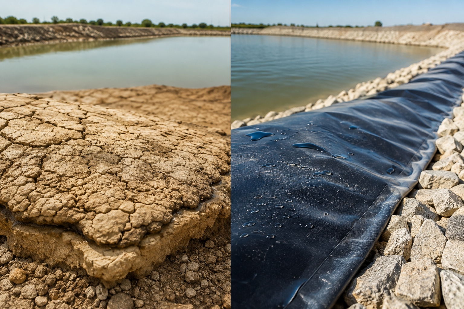 Pond Sealing Cost: Sodium Bentonite vs Synthetic Liners