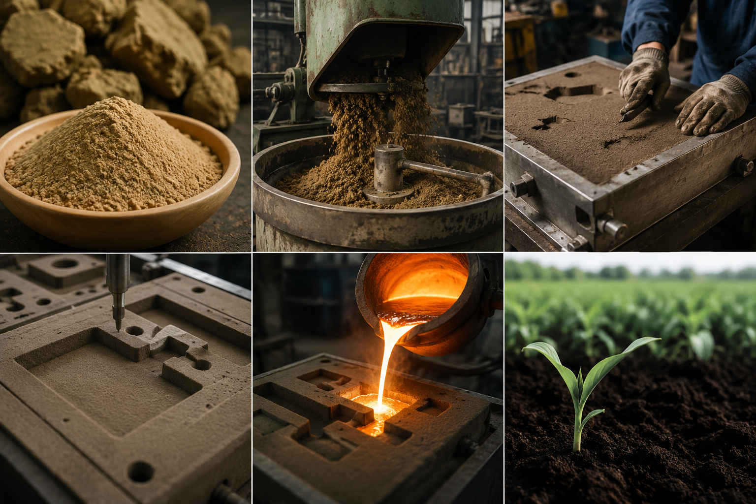 Processed Bentonite Solutions for Foundry & Agriculture