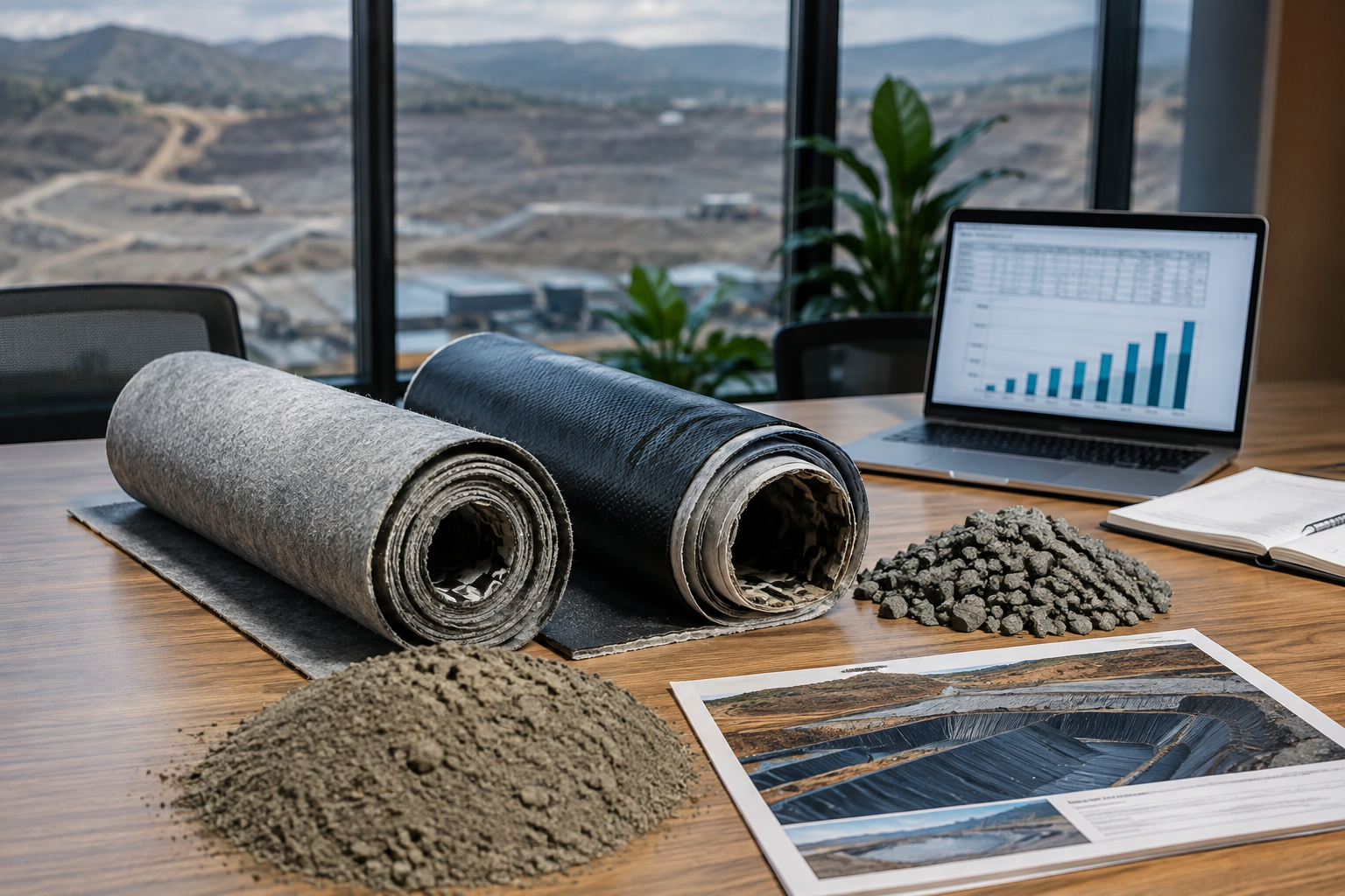 Self-Healing Geosynthetic Clay Liners for Mining Tailings