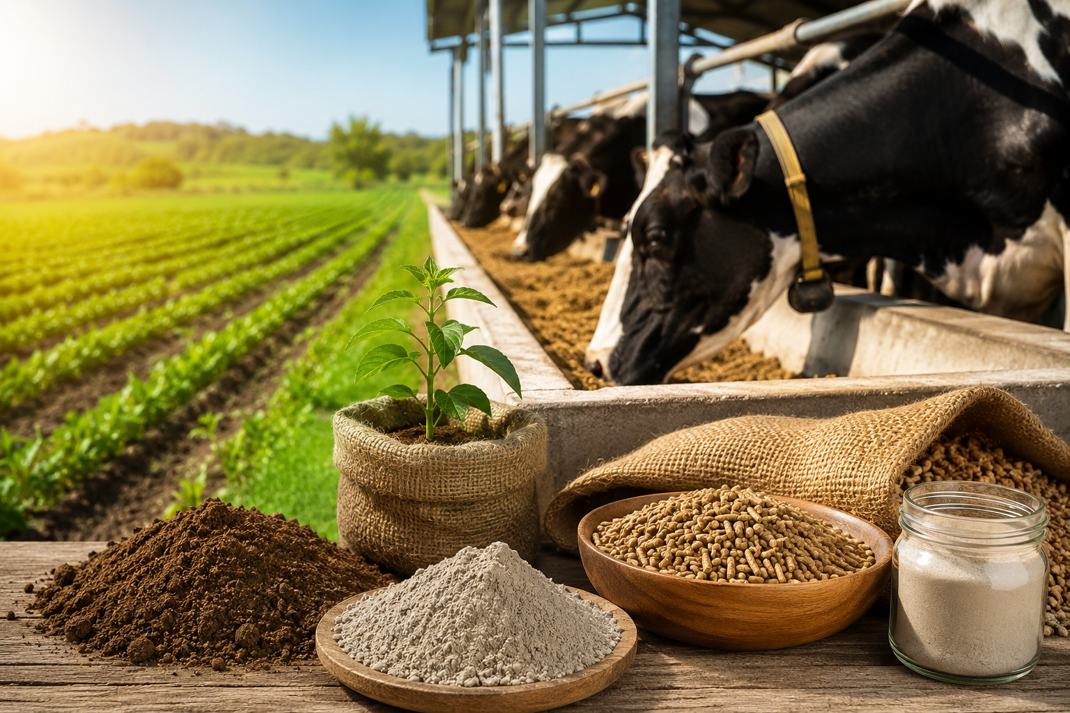 Sustainable Agriculture: How Bentonite Boosts Soil Health and Animal Feed